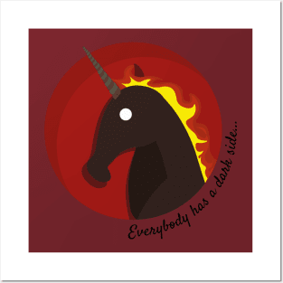 Dark unicorn Posters and Art